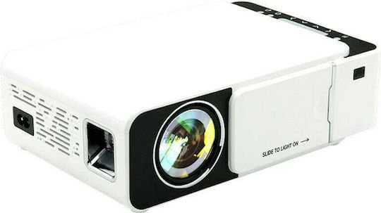 Andowl T5 Mini Projector LCD Λάμπας LED Λευκός - Image 2