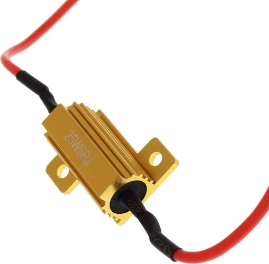 Canbus Αυτοκινήτου 25W 6RJ 12V 2τμχ Πορτοκαλί - Image 2