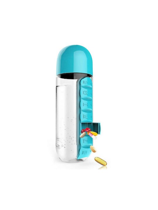Factory Pill Box Πλαστικό Παγούρι 600ml Διάφανο