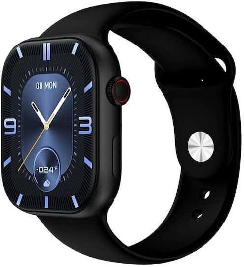 pro2 49mm Smartwatch με Παλμογράφο (Μαύρο)
