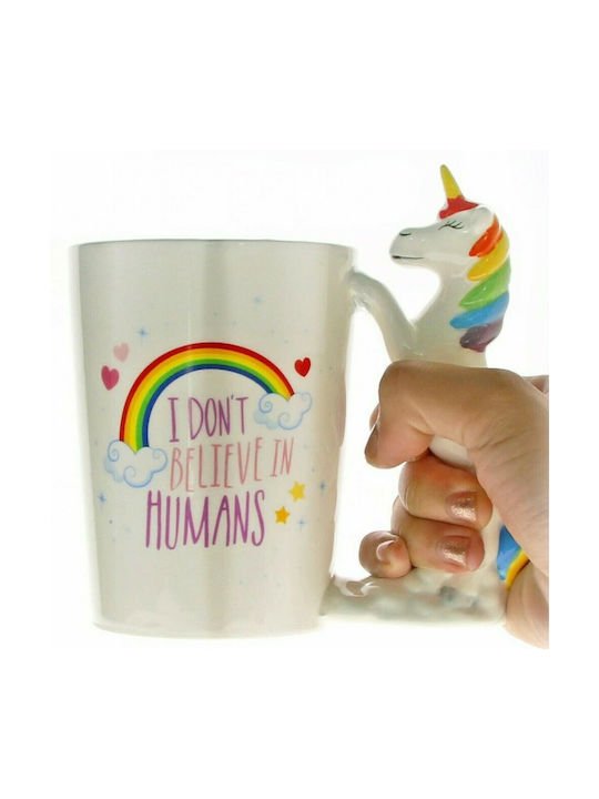 I-Total Unicorn Κούπα Κεραμική Πολύχρωμη 300ml