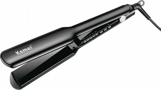 Kemei KM-1209 Πρέσα Μαλλιών με Κεραμικές Πλάκες 55W