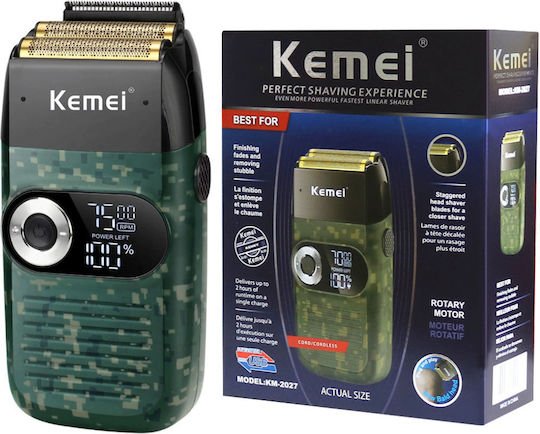 Kemei KM-2027 Foil Ξυριστική Μηχανή Προσώπου / Σώματος Επαναφορτιζόμενη - Image 5