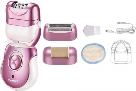 Kemei Σετ Αποτρίχωσης Epilator για Πρόσωπο, Σώμα & Μπικίνι KM-376