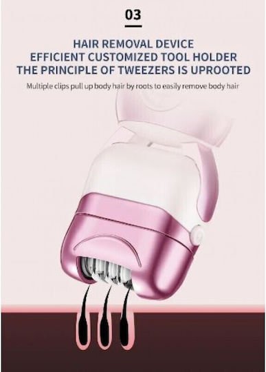 Kemei Σετ Αποτρίχωσης Epilator για Πρόσωπο, Σώμα & Μπικίνι KM-376 - Image 4