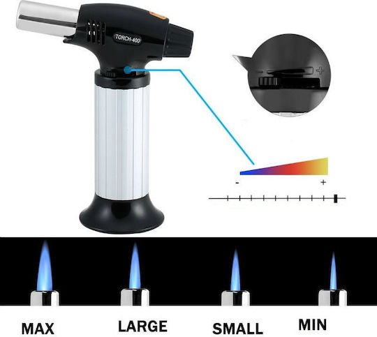 Lighter OL-400 Φλόγιστρο Ζαχαροπλαστικής με Βάση Ασημί - Image 5