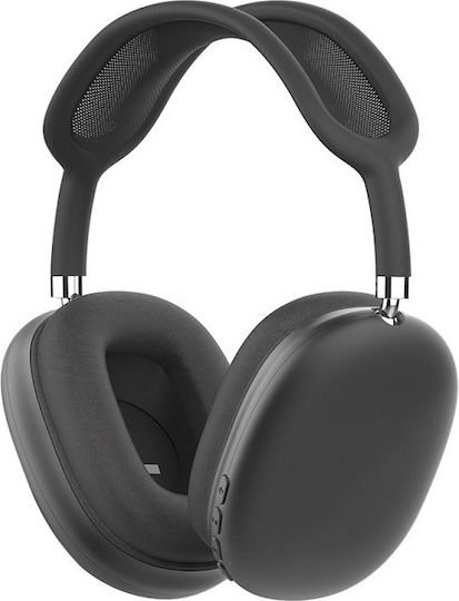 Ασύρματα / Ενσύρματα Over Ear Ακουστικά Μαύρα 512530