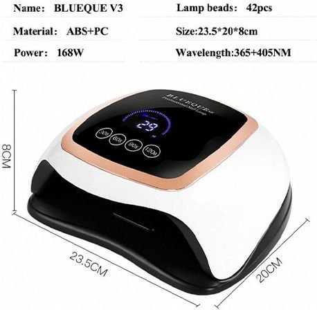 SUN ONE UV BQV3 Φουρνάκι Νυχιών UV / LED 168W Λευκό - Image 3