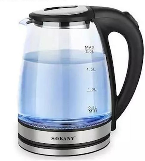 Sokany SK-1029 Βραστήρας 2lt 1500W Μαύρος