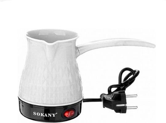 Sokany SK-219 Ηλεκτρικό Μπρίκι 600W με Χωρητικότητα 500ml White
