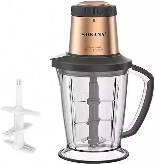 Sokany Πολυκόπτης Multi 1000W με Δοχείο 2lt Μαύρος