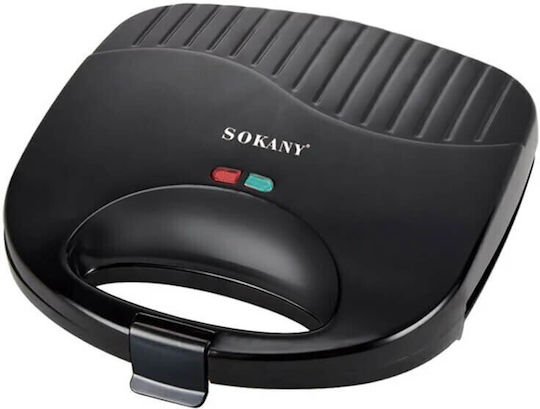 Sokany Τοστιέρα για 2 Τοστ 750W Μαύρη