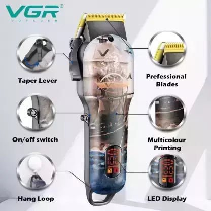 VGR Επαγγελματική Επαναφορτιζόμενη Κουρευτική Μηχανή V-689 - Image 2