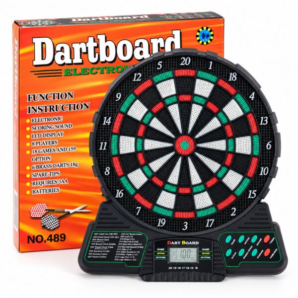 Ηλεκτρονικός στόχος Dart DAB-489 με 6 βελάκια και ανταλλακτικές μύτες