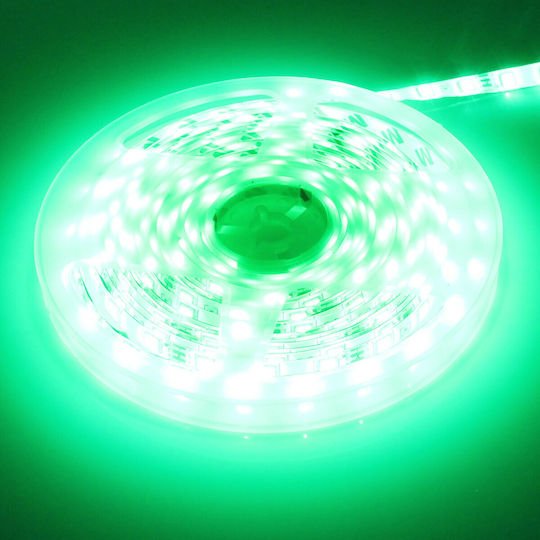 Αδιάβροχη Smart Ταινία LED 12V RGB Φως 5m Τύπου SMD5050 με Τροφοδοτικό & Τηλεχειριστήριο - Image 2