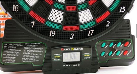 Ηλεκτρονικός στόχος Dart DAB-489 με 6 βελάκια και ανταλλακτικές μύτες