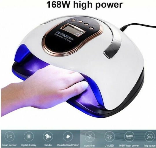 Φουρνάκι Νυχιών Blueque V8 UV / LED 168W - Image 4