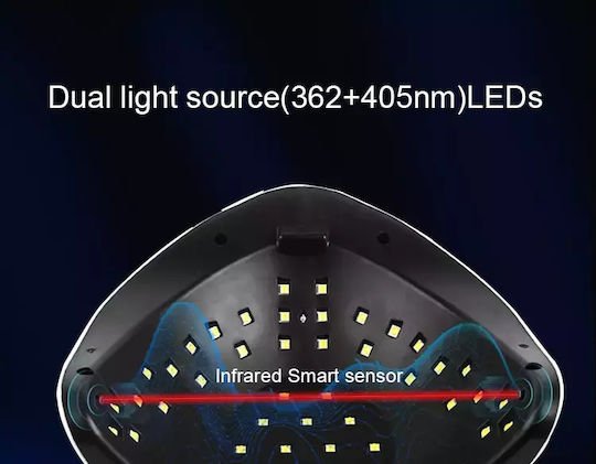 Φουρνάκι Νυχιών Blueque V8 UV / LED 168W - Image 5