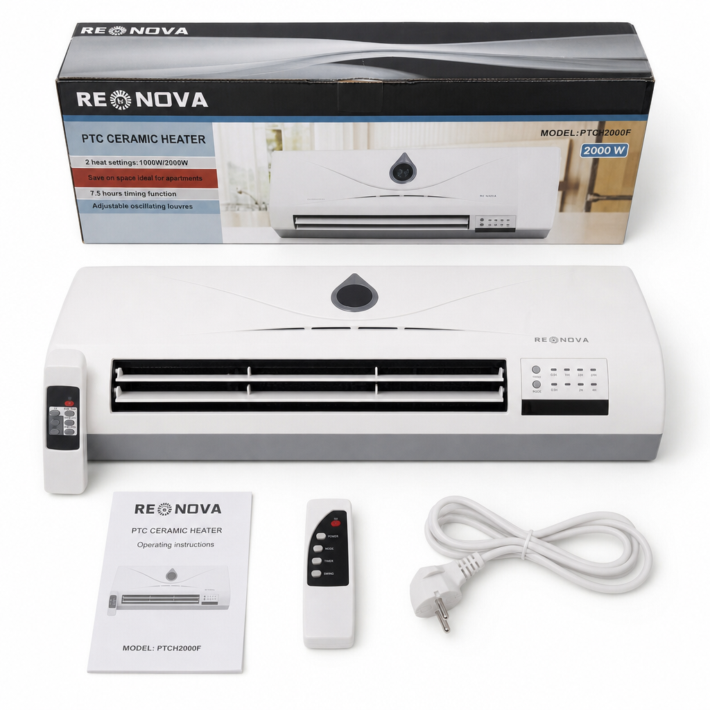 Nova PTC-2000F Αερόθερμο Δωματίου Τοίχου 2000W