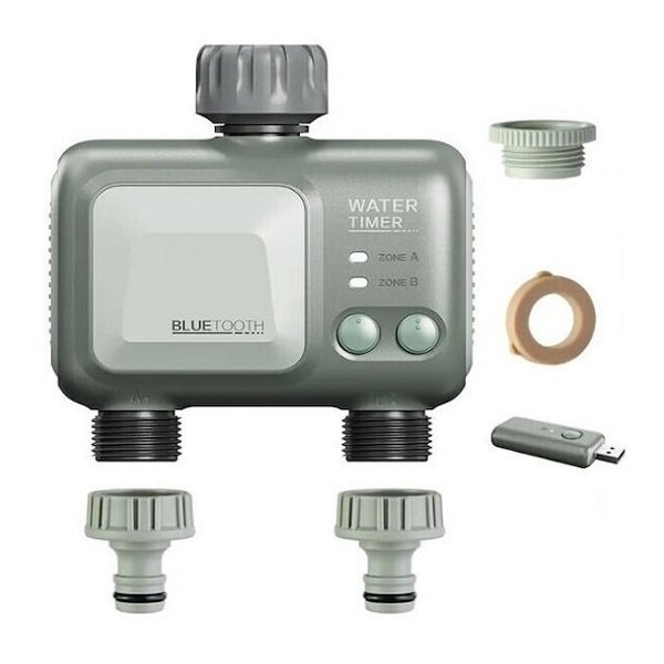 Προγραμματιστής ποτίσματος Bluetooth HCT-626 με μπαταρία σε πράσινο χρώμα