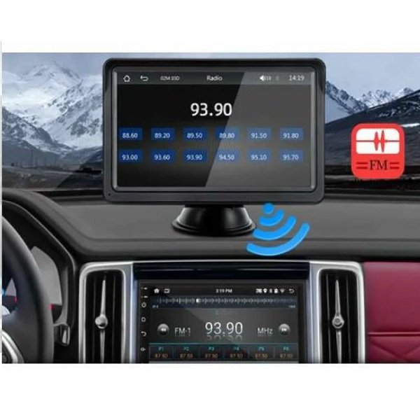 Φορητή οθόνη αυτοκινήτου 7" IPS με Apple CarPlay και Android Auto XM-107