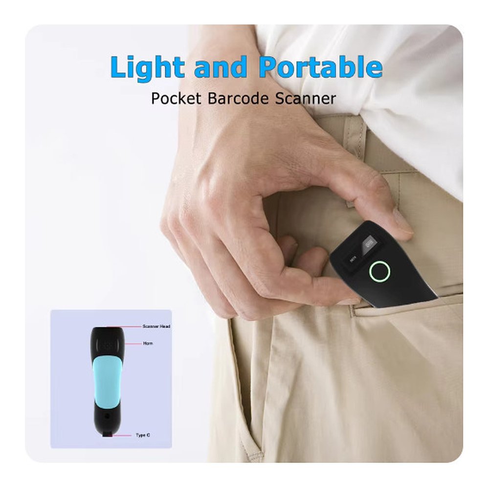 W6-C70 ασύρματο barcode scanner 2D και QR με USB και Bluetooth