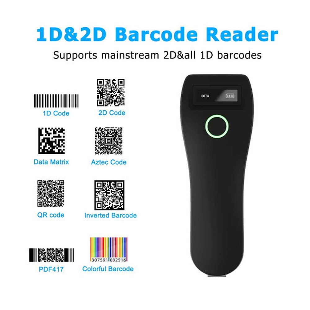 W6-C70 ασύρματο barcode scanner 2D και QR με USB και Bluetooth