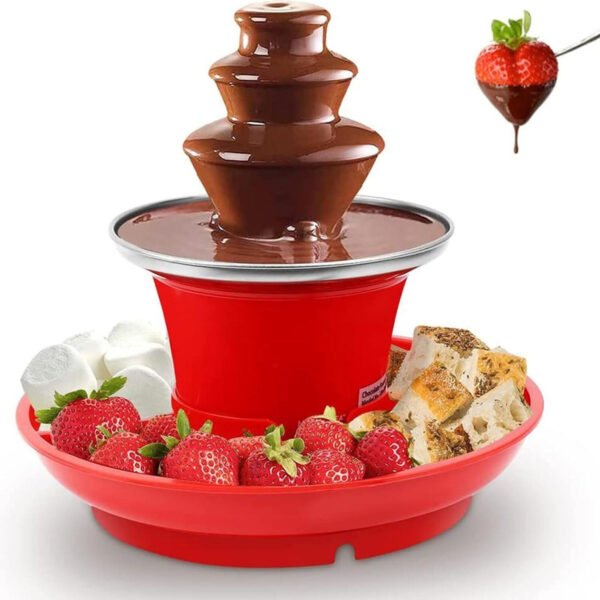 Mini σιντριβάνι σοκολάτας 3 επιπέδων για fondue 22x15x23cm