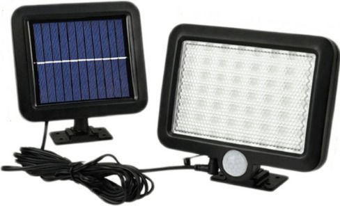 Factory Ηλιακός Προβολέας LED 10W Ψυχρό Λευκό 6500K με Αισθητήρα Κίνησης