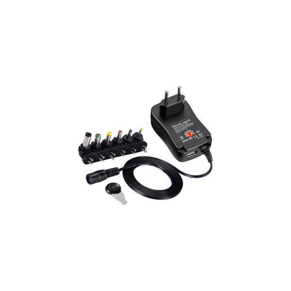PA001 universal ρυθμιζόμενο τροφοδοτικό 3-12V 2A 24W με 8 βύσματα