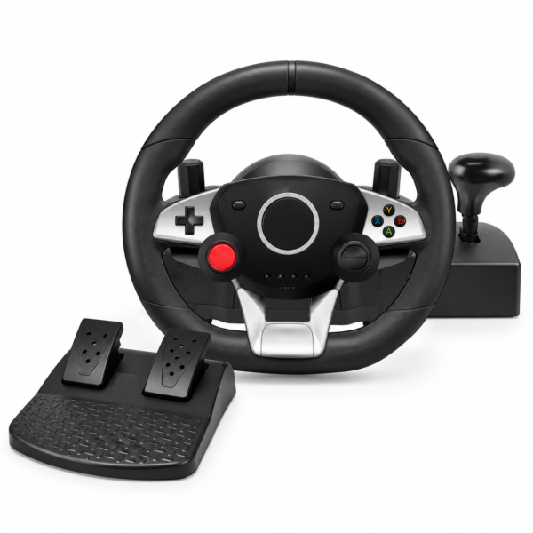Alucard NS-9887 τιμονιέρα gaming 270° με μοχλό ταχυτήτων, πετάλια και στερέωση σε τραπέζι