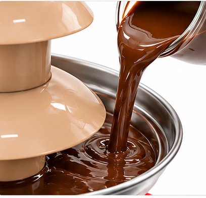Mini σιντριβάνι σοκολάτας 3 επιπέδων για fondue 22x15x23cm
