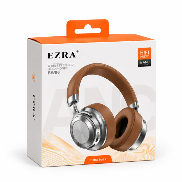 Ezra BW96 ασύρματα ακουστικά Bluetooth 5.4 με ANC, Gaming Mode και πτυσσόμενο σχεδιασμό