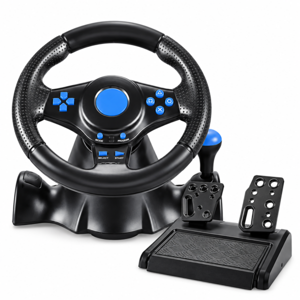 Τιμονιέρα gaming TS03172 180° με μοχλό ταχυτήτων και πετάλια για PC, PS3, PS4, Xbox και Switch
